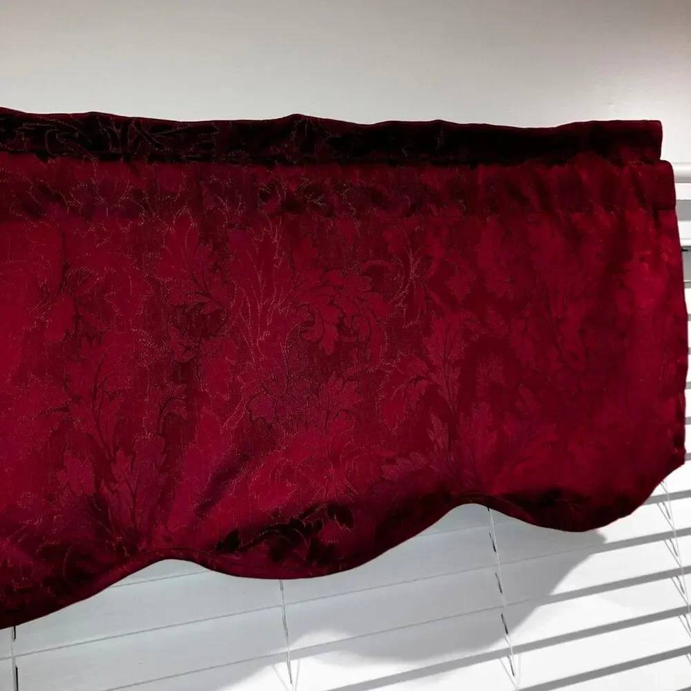 Vintage burgundy maroon floral patterned